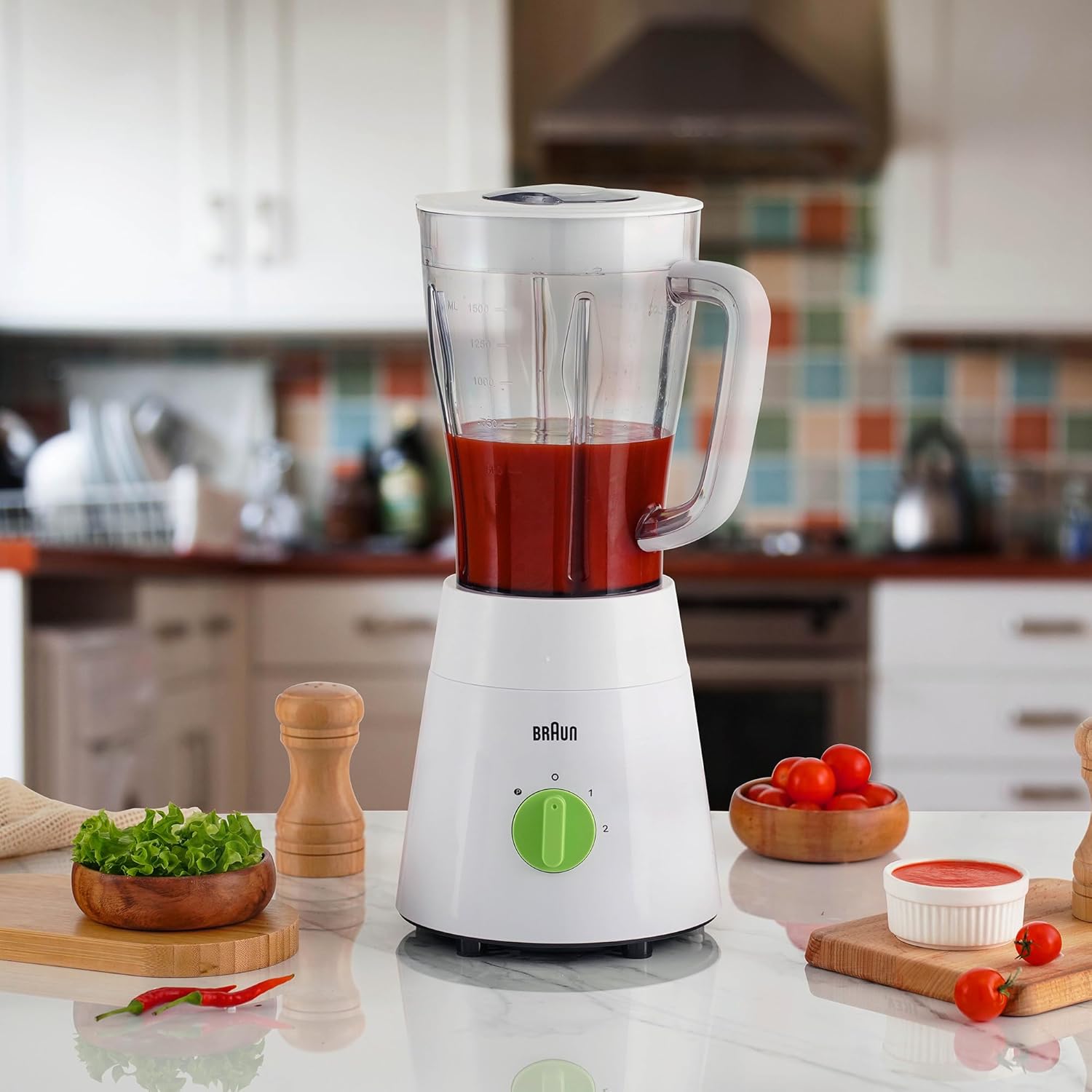 Braun Blender With Plastic Jar (500W, 2 Mills) Braun Blender With Plastic Jar (500W, 2 Mills)
